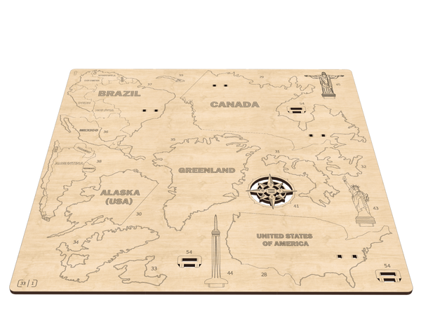 Board 1 — World Map L size