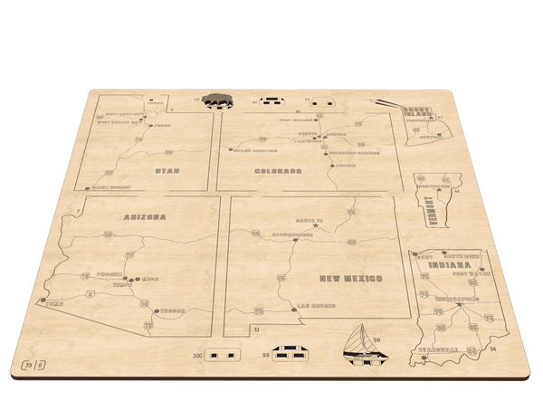 Board 6 — USA Wooden Map
