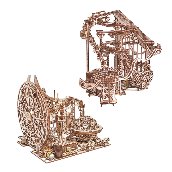 2 in 1: Galaxy Marble Run & Spiral Marble Run