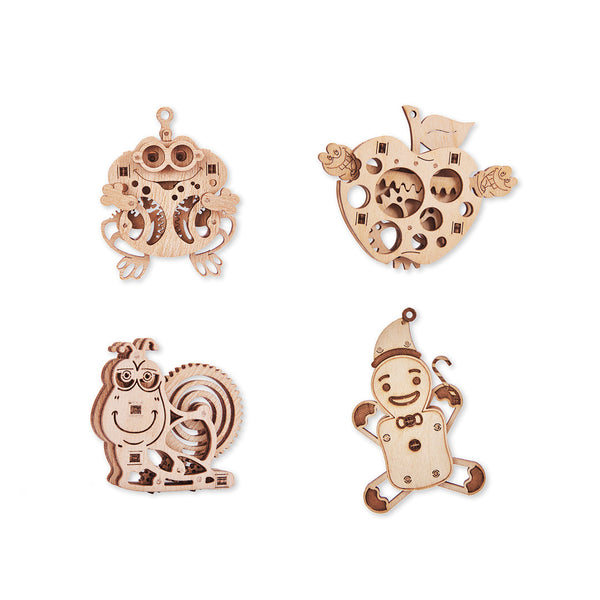 Set-of-Mini-3D-Puzzles-№3---Frog,-Snail,-Apple,-Gingerbread-from-WoodTrick-4